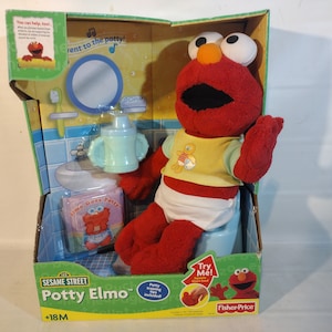 FISHER-PRICE Sesame Street 2003 Potty Elmo Brand New!