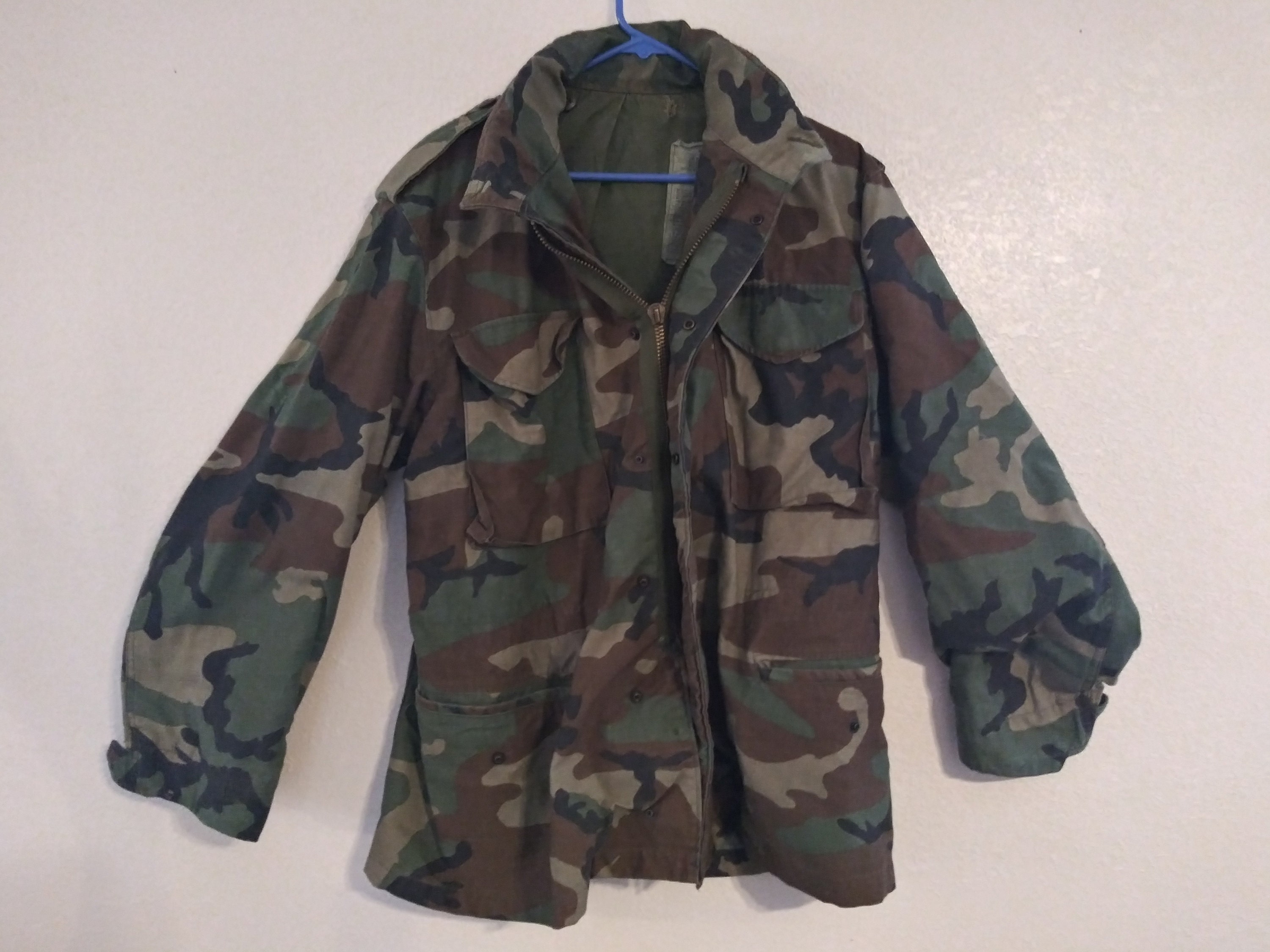 1980s M-65 Woodland Camouflage U.S. Military Field Jacket | Etsy
