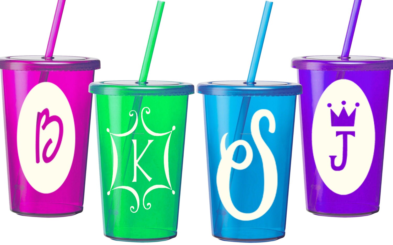 Monogram Decals for Personalized Water Bottles or Tumblers 2x3 Etsy