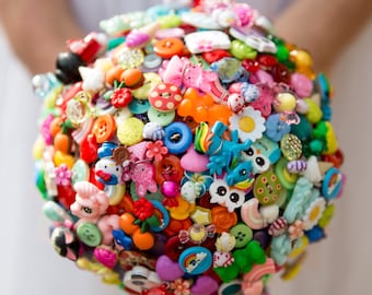 Harajuku Japanese inspired button bouquet