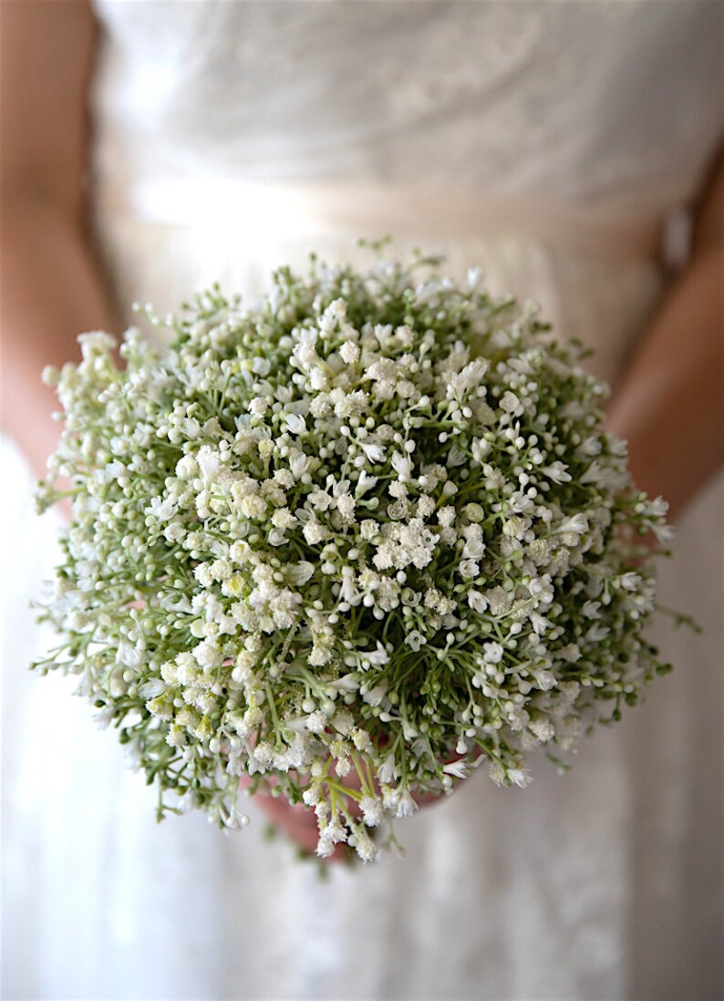 White Baby Breath Bouquet Gypsophila Gyp Artificial Flower Etsy UK