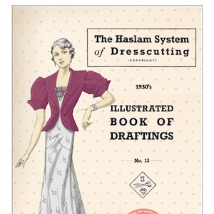 El sistema Haslam de corte de vestidos No. 13 Descarga instantánea PDF de 1930