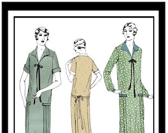 1920s Flapper Day Frock Ready Printed Sewing Pattern Bust 36