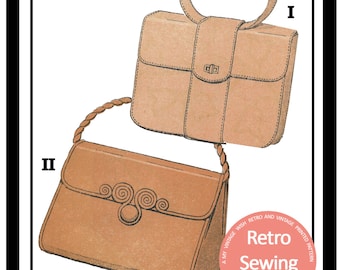 1950s Handbag/Purse French Sewing Pattern- PDF Instant Download