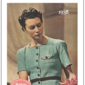 1930&#39;s Cardigan Blouse - Vintage Crochet Pattern - PDF Instant Download