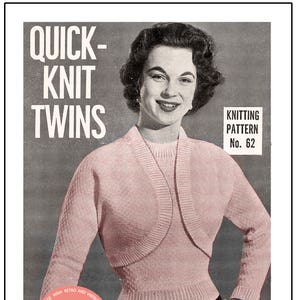 1950s Halter Top & Bolero Knitting Pattern (PDF Download)