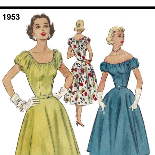Vintage Sewing Pattern 1950's Ladies' French Sun Dress - Etsy Australia