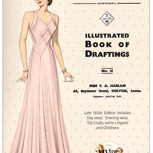 The Haslam System of Dresscutting No. 15, pdf-boekje, 1930-editie