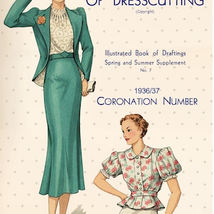 The Haslam System of Dresscutting No. 7 1936-7 Coronation Edition  PDF Instant Download