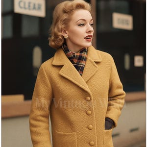 1950&#39;s Classic Crocheted Coat Pattern - PDF Instant Download