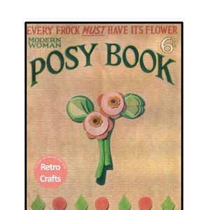1920&#39;s Corsage Accessory Flower Making Book - 20&#39;s Craft Book -  PDF  Instant Download