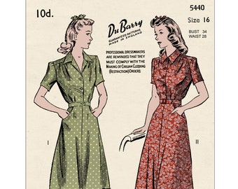 1940 shirt dress