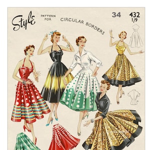 Full skirt dress 50s style discount