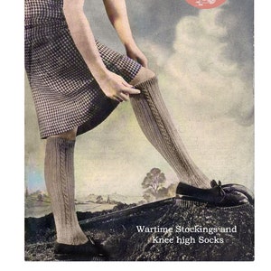 Vintage Emu Children’s Socks and Ladies’ Stockings Knitting Pattern no 6194