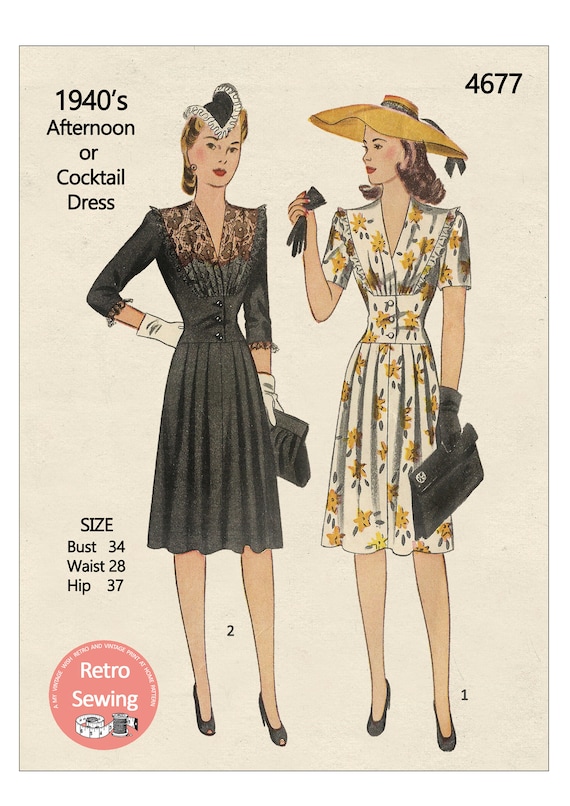 1940 cocktail dress