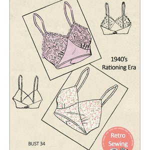 Pin-up Girls Sharon Front Closing Demi Bra Sewing Pattern – WeSewRetro