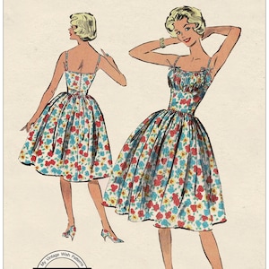 etsy retro dress 1950s Vintage Dress