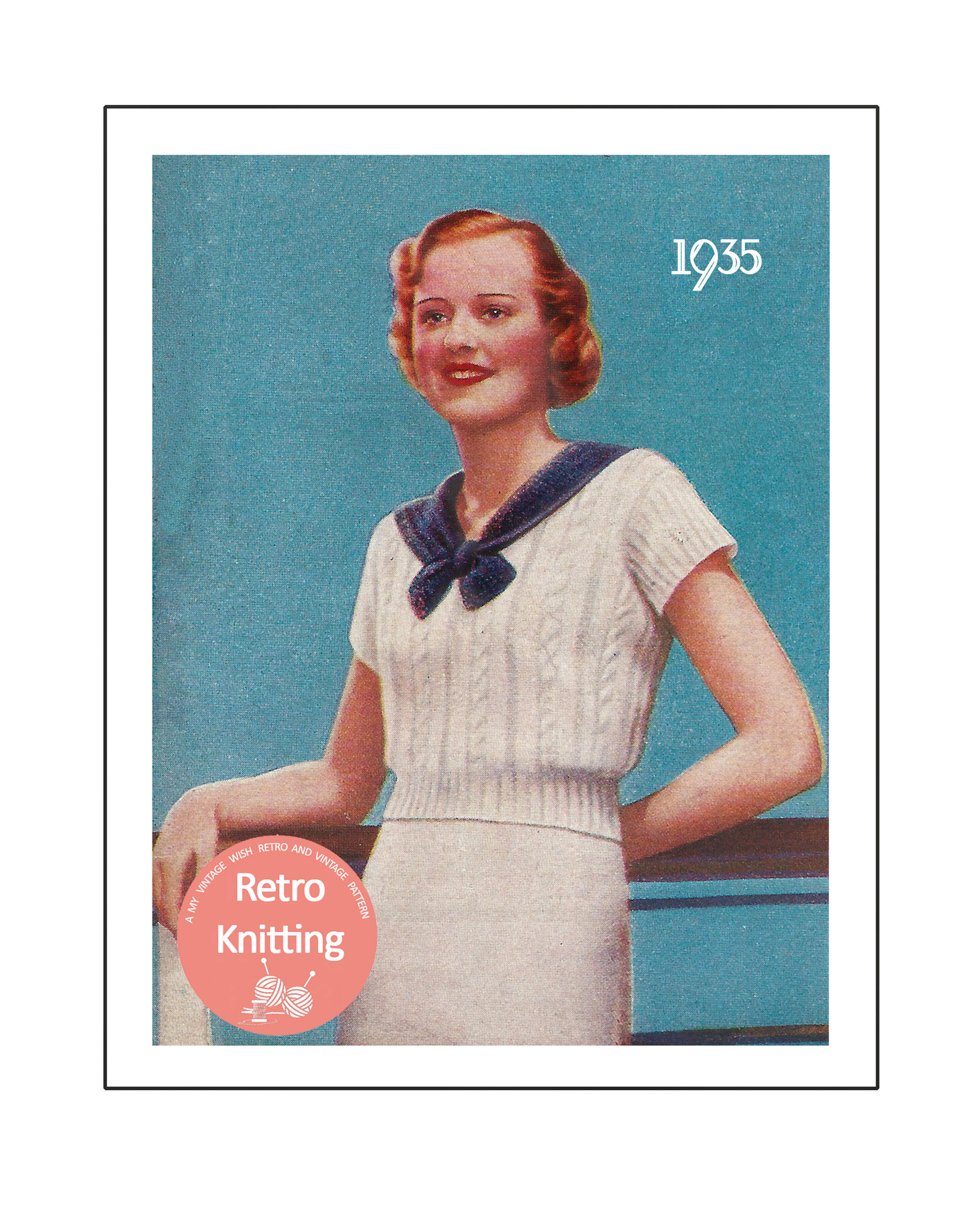 1930's Stylish Sailor Sweater PDF 