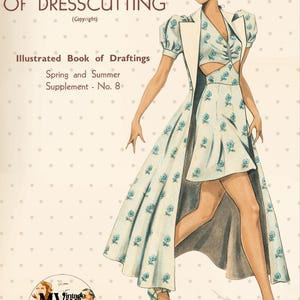 Haslam System of Dresscutting Nr. 8 Frühling und Sommer 1930's PDF Instant Download