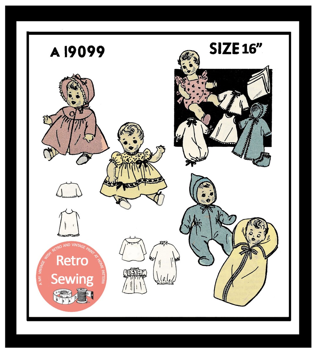 Baby Doll Clothes PDF Sewing Pattern - Etsy