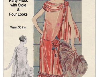 A Chic 1920's Little Black Dress, Ready-made Printable Pattern - Etsy A Chic 1920's Little Black Dress, Ready-made Printable Pattern - Etsy
