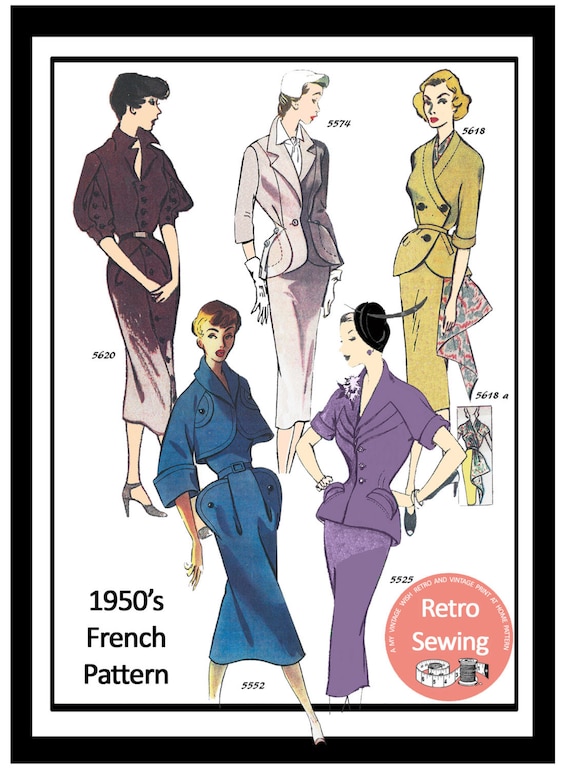 1950 年代のピンナップまたはロカビリー ウィグル スーツのパターンを