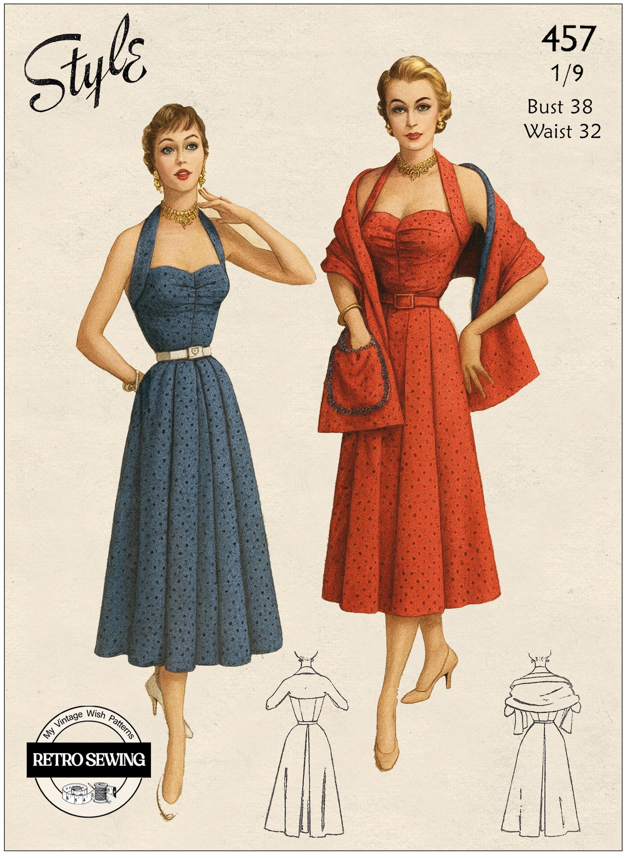 slim fit dress slacks 1970s Albert Capraro vintage dress with halter and corset ties – Modig main image 0