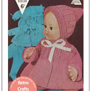 16 inch Baby Doll Clothes PDF Knitting Pattern