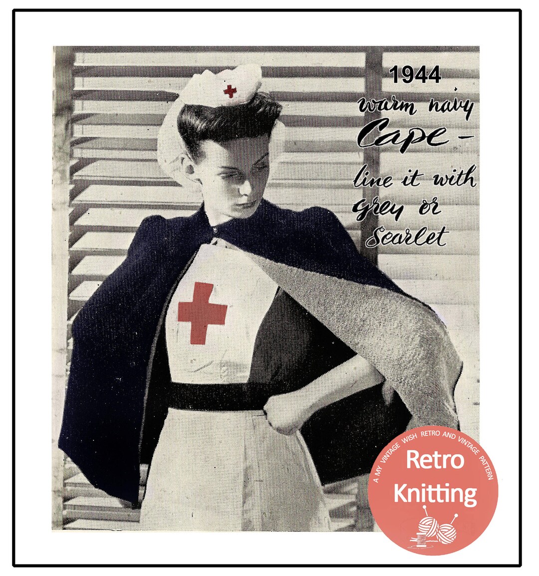 Brucks Vintage All Wool 1940s Nurse Cape | eBay