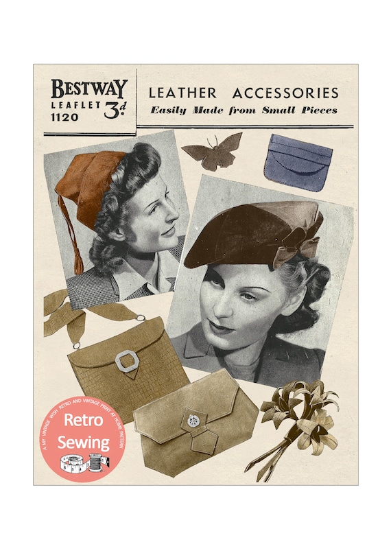 1940s Leather Hats and Bags PDF Print 