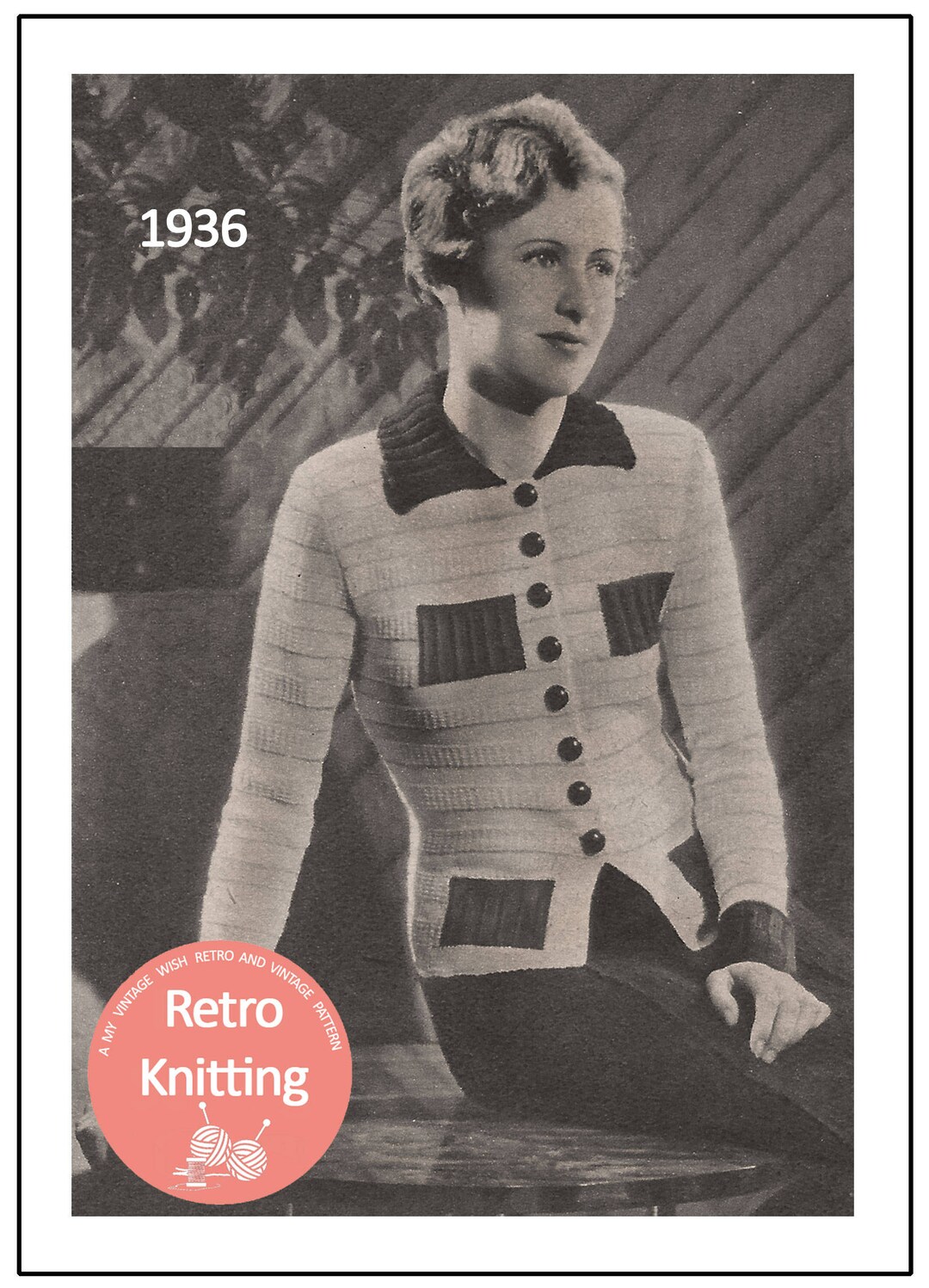 1930s Cardigan/blouse Vintage Knitting Pattern PDF Knitting - Etsy