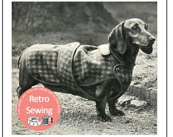 Dachshund Dog Coat Sewing Pattern - Paper version
