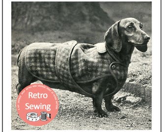 Dachshund Dog Coat PDF Sewing Pattern