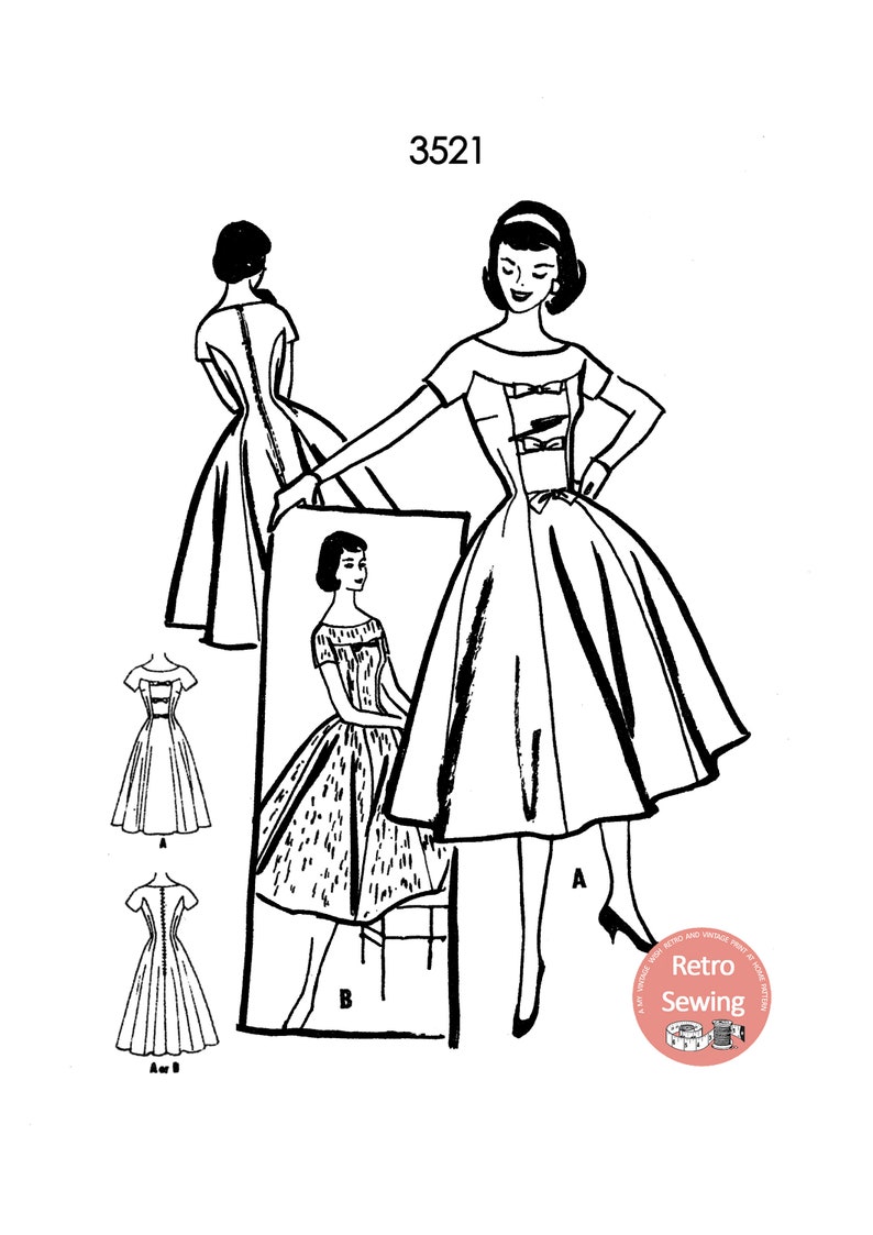 1960's McCall's New York Designer Yoked Princess Line Dress  and Jacket Pattern - Originala - Bust 40