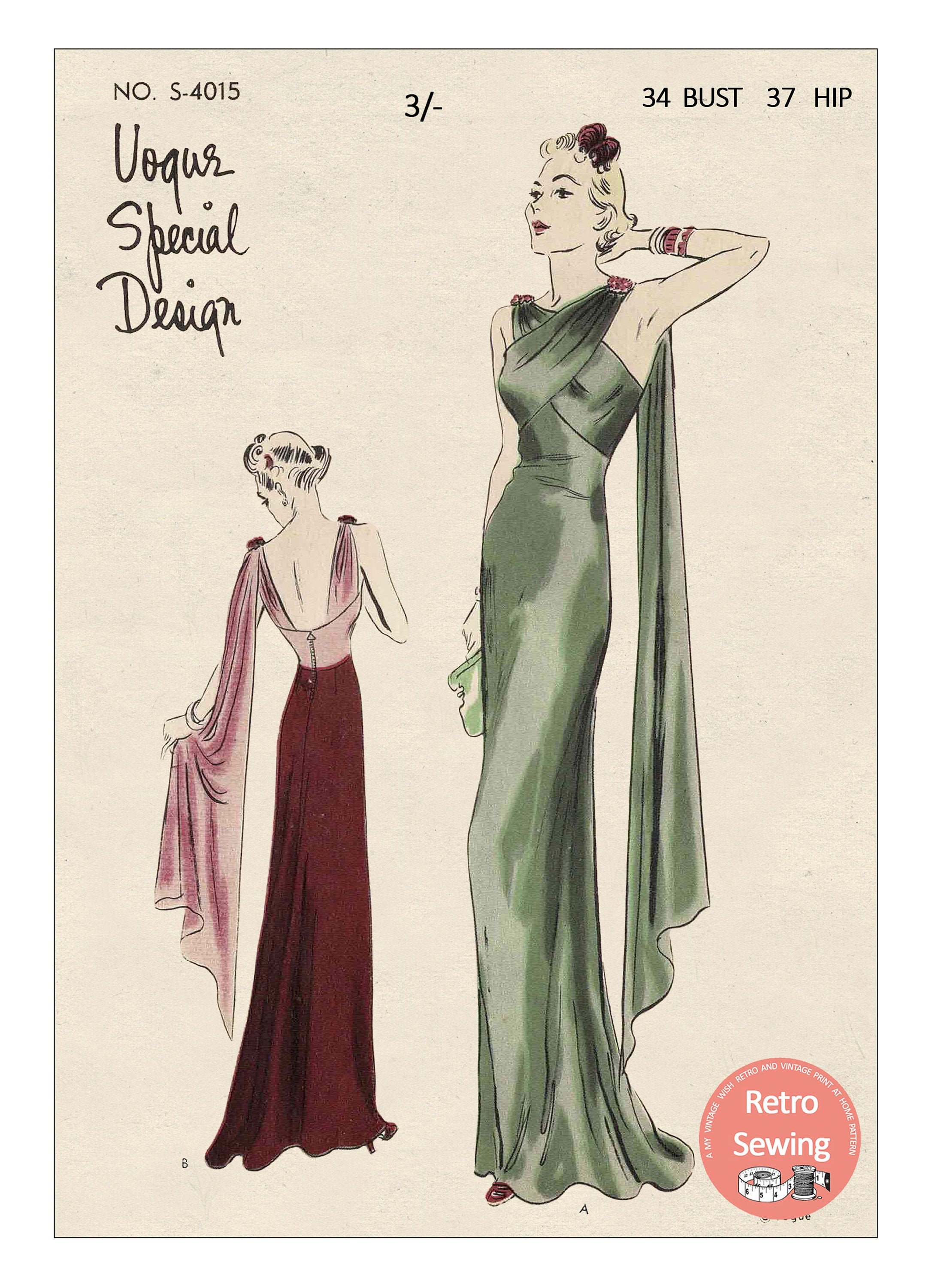 1938 - Chanel evening gown  Vintage fashion, Vintage outfits, Formal  evening wear