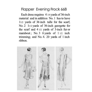 Flapper Patterns 1920's Flapper Party Dress PDF Print at Home Sewing Pattern - Etsy