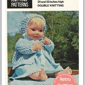 Clothes for a 20-25 inch Baby Doll - Knitting Pattern - PDF Knitting Pattern - Instant Download