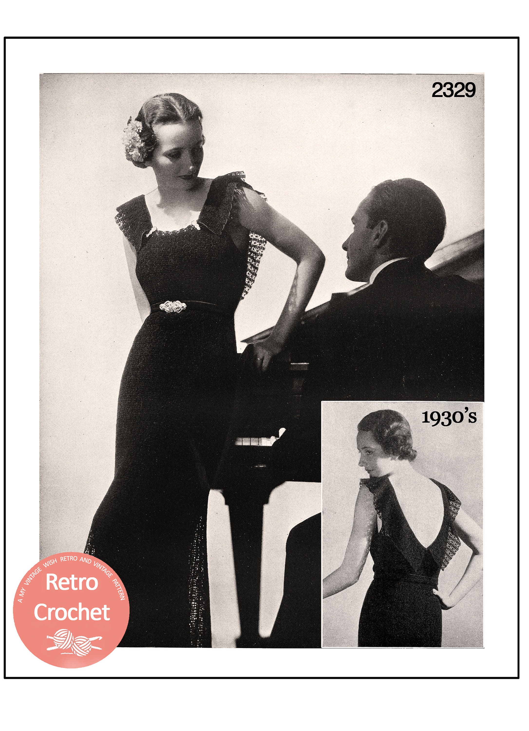 1930's Evening or Wedding Dress PDF 