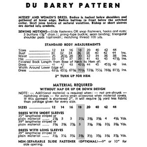 1940's Wartime Shirtwaist Dress PDF Sewing Pattern Bust 36 image 2