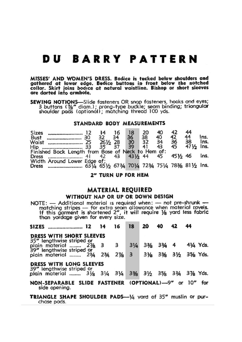 Vestido camisero en tiempos de guerra de 1940 PDF Patrón de costura Busto 36 imagen 2