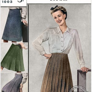 Vintage 1940s Knitting Patterns | 3 Skirts & 2 Hats | Swing Vintage 1940s Knitting Patterns | 3 Skirts & 2 Hats | Swing