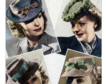 フランス ビンテージ 手編みの帽子 Nine Tailor｜手編み コットン ニット ハット “Phlox Hat” n