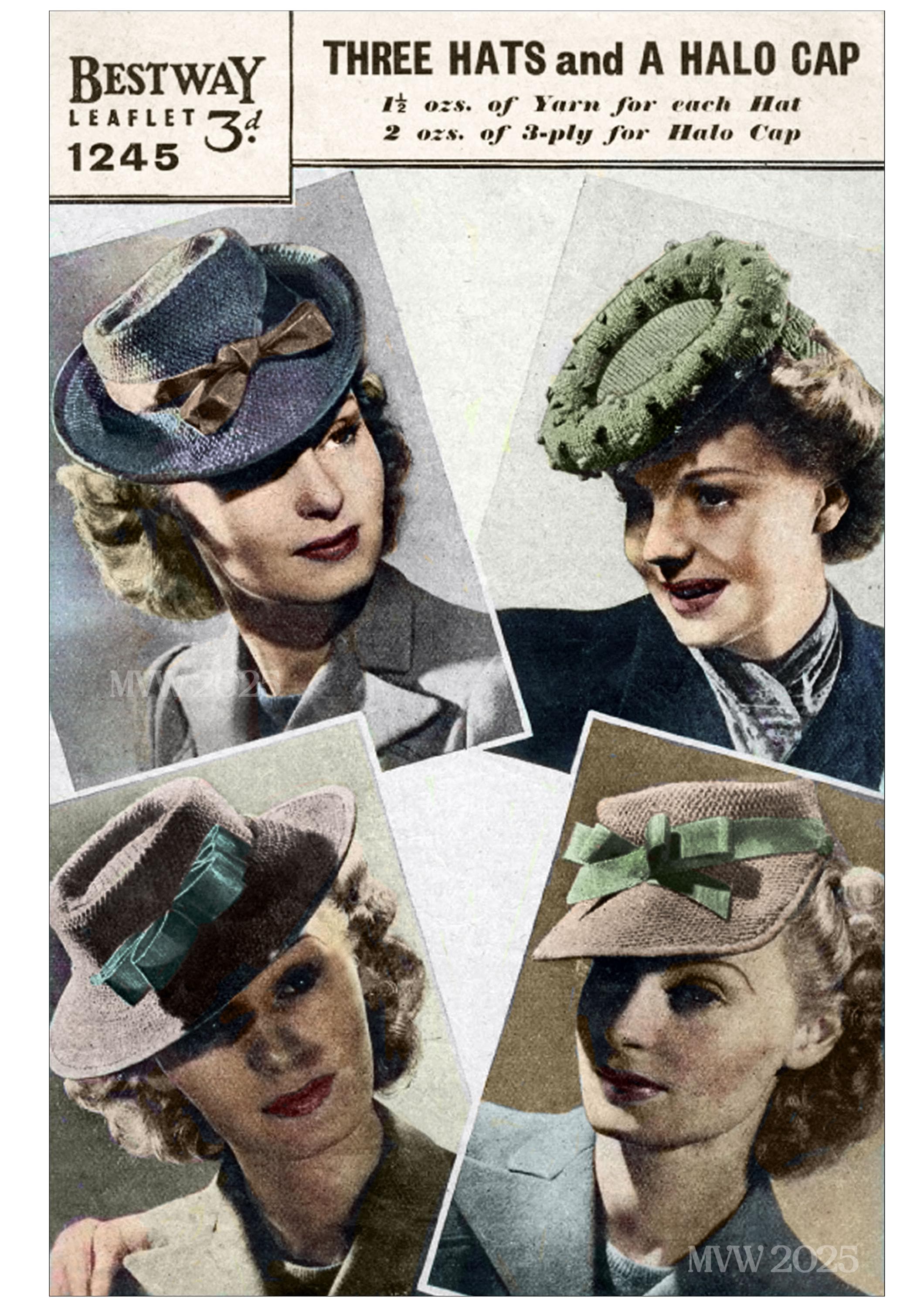 1940s Hat - Etsy UK 40s VINTAGE CAXTON 1/4 58cm