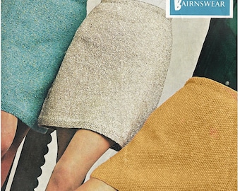 Vintage 1960s Mini Skirt Knitting Pattern PDF | Retro Knit Pattern | DIY Mod Style