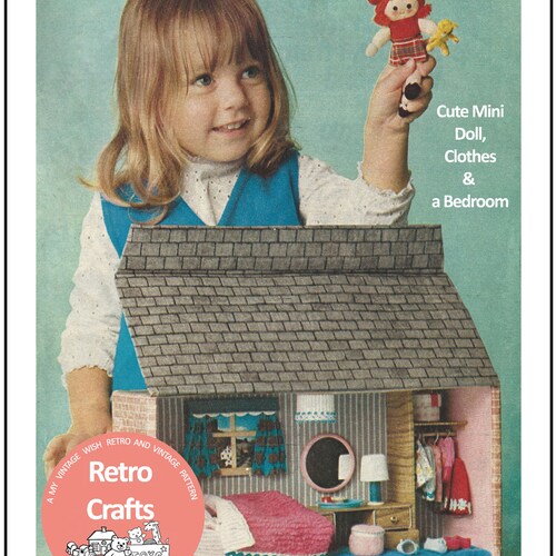 1960's Doll & House Sewing/craft Pattern PDF Craft Etsy