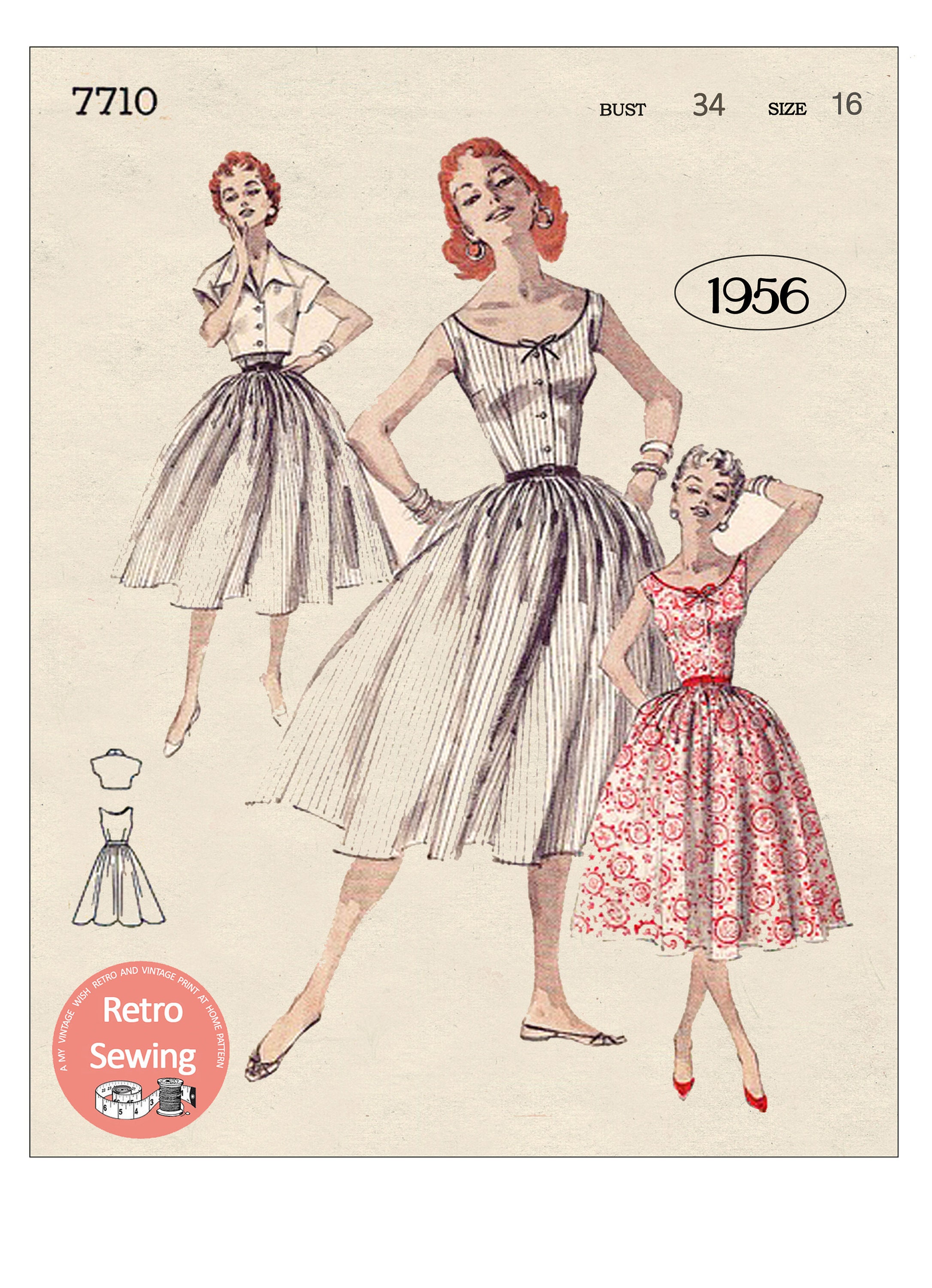 1950s fashion dresses