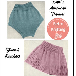 1940's Panties & French Knickers PDF Knitting Pattern