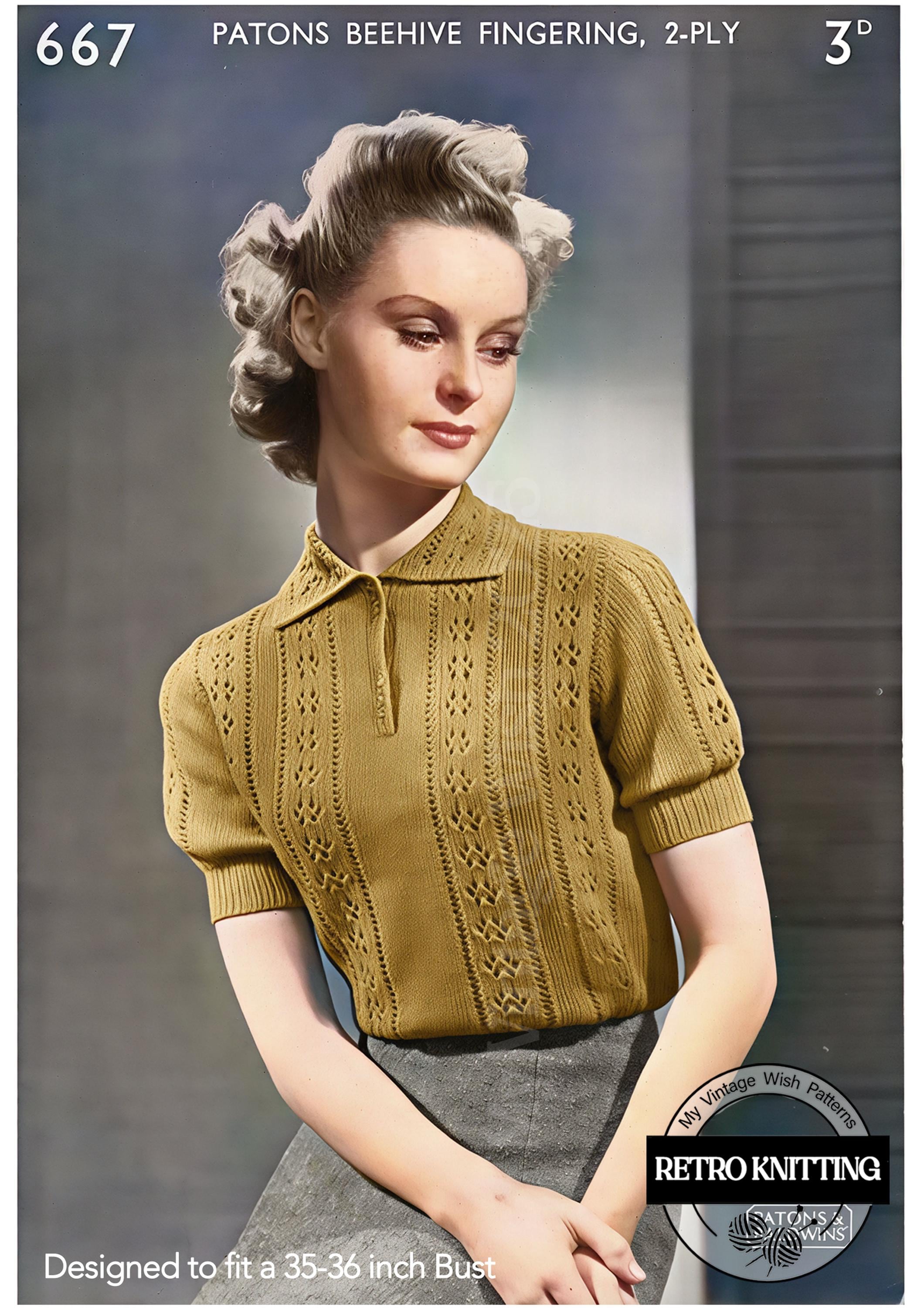 1940s Rainbow Jumper From WWII, Make Do and Mend - Vintage
