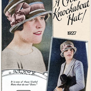 1920s Summer Cloche Hat PDF Crochet Pattern