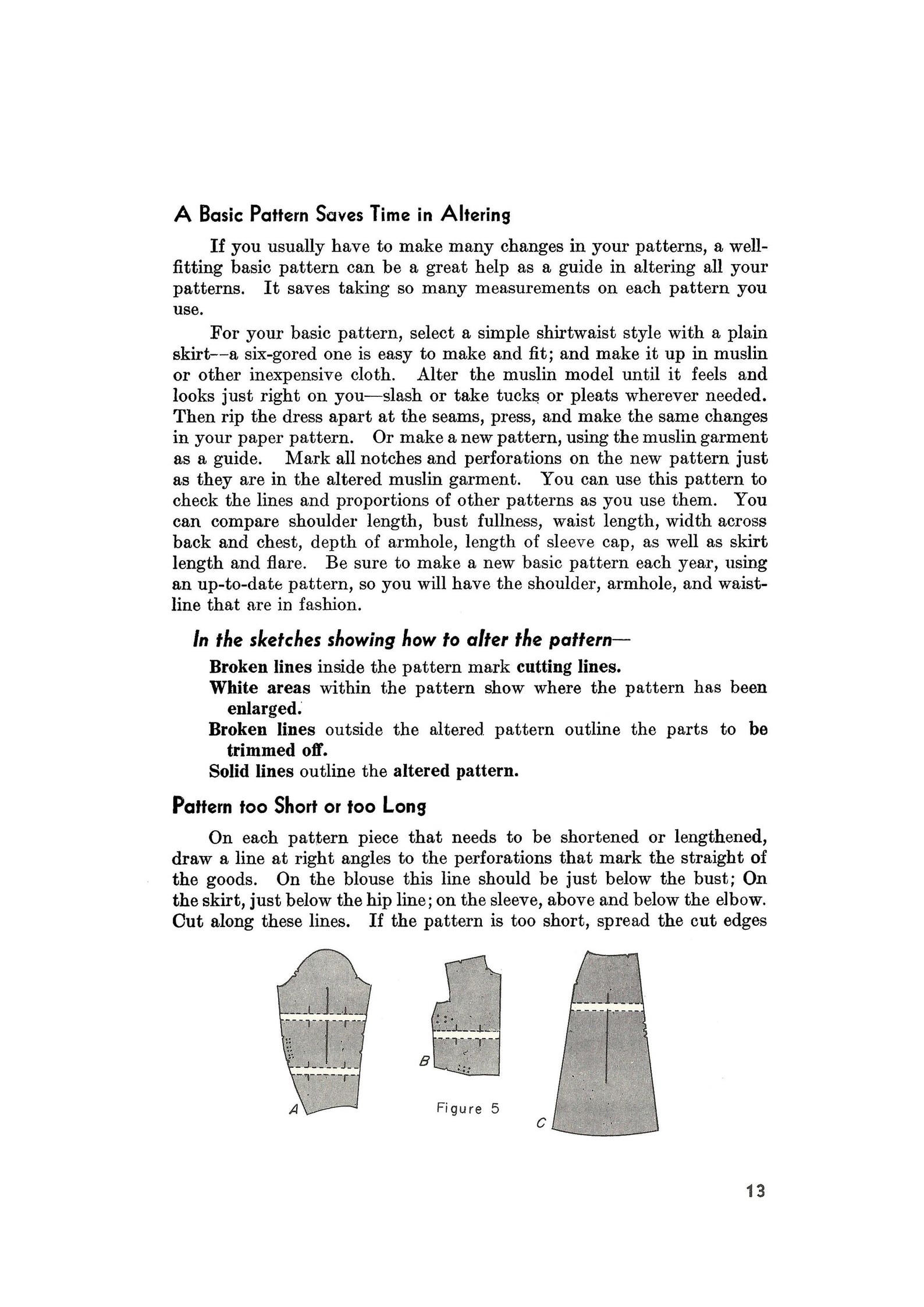 Vintage & Modern Sewing Pattern Alteration Guide – PDF Instant Download ...